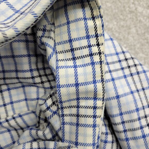 Peter Millar Men's Multicolor Plaid Long Sleeve Button Up Dress Shirt Size XL - Picture 7 of 7